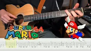 Dire, Dire Docks from Super Mario 64 but SOLO Fingerstyle Guitar (WITH TAB)