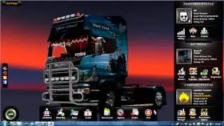 Euro Truck Simulator 2: скачать скин &laquo;черный жемчуг&raquo; и красный салон