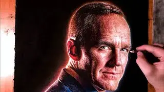 Drawing Phil Coulson- Agents of Shield | Time-lapse Speed Drawing