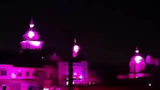 laser show on Saryu ghat , Ayodhya.  18-4-2024