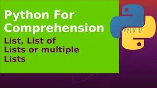Python For Comprehension on Lists