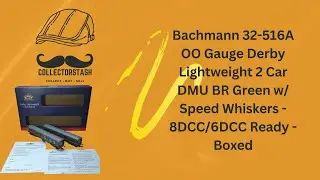Bachmann 32-516A OO Gauge Derby Lightweight 2 Car DMU BR Green w/ Speed Whiskers - Boxed
