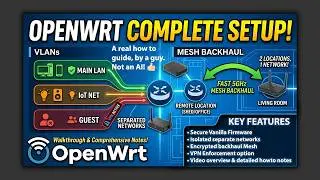🛜 Tutorial & notes! on standard Openwrt 25.12 to setup a router securely with mesh capability