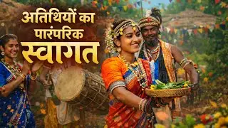 अतिथियों का पारंपरिक स्वागत ,KOHPANI village  (kersai palli )#welcome  #swagatgeet#traditional 