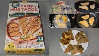 Costco Item Review Crispy Mini Tacos Birria Beef Shredded Chicken Green Chili Carnitas Taste Test