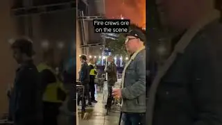 A huge fire has broken out near to Millennium Square in Leeds city centre!