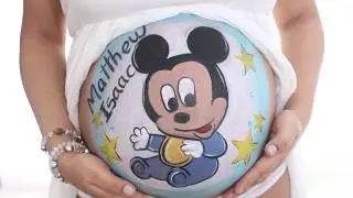 Mickey Mouse - Baby Boy - Belly and Body Paint -  PANCITAS DE COLORES