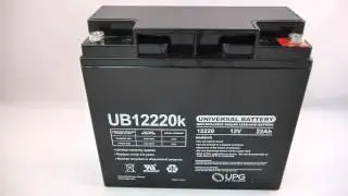 12V 22Ah SLA Battery - UB12220 - Internal Threads | batteryspecialist.ca