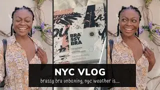New York City Vlog | brassy bra unboxing, nyc weather is....