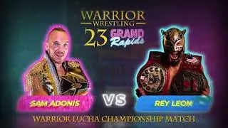 Sam Adonis defends Lucha Championship againist Rey Leon - Warrior Wrestling 23 #shorts