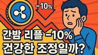 [파이어유시황] 밤사이 리플 -10% 조정! 건강한 조정일까?!