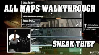 Roblox SNEAK THIEF: All Maps Walkthrough [English] [Only Hammer]