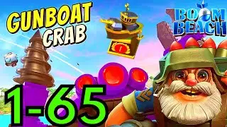 🔴Boom Beach🦀 KANONENBOOT-KREBS bis Phase 65 | Gunboat Crab | Attack Strategy (Deutsch) | Bane