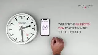 MONDAINE | stop2go smart wall clock with Bluetooth - how to set the time?