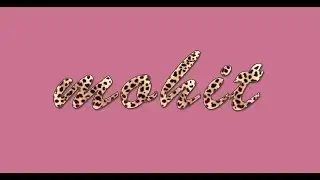 Animal print text effect