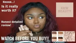 KKW Beauty Review | Dark & Deep Dark Contour & Highlight Kits | woc