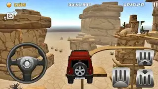 Mountain Climb 4x4: Red Jeep Wrangler Driving Impossible Stunts - Levels 41 to 50 Android Gameplay