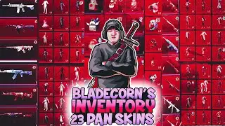 Best PUBG Mobile Inventory | 23 Pan Skins | BLadecorn |