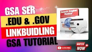 How to Make .EDU & .GOV backlinks on GSA Search Engine Ranker 2024 | GSA Search Engine Ranker Guide