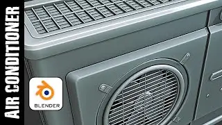 BLENDER: AIR CONDITIONER (MODELING)