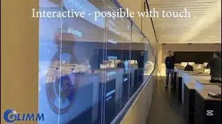 TOLED 77 inch largest full Transparent display full see through  - by Glimm