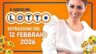 Estrazione in diretta del Gioco del Lotto e del Simbolotto di gioved&igrave; 12 Febbraio 2026