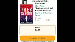 They Return They Stay by Claire Fraise YA Supernatural Thriller | AuthorTube Authortok Booktok