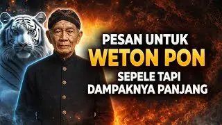 PESAN UNTUK WETON PON, SEPELE TAPI DAMPAKNYA PANJANG | SEPUTAR WETON