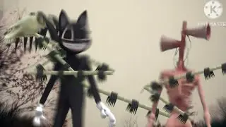 Horror skunx remake) siren head vs cartoon cat vs long horse.