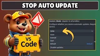 Как отключить автоматическое обновление в Visual Studio Code