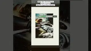 Photoshop Ai completes: Need for Speed: Most Wanted Cover Art [Generative Fill]
