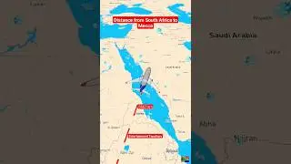 distance from South Africa to Mecca flight travel