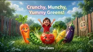 Crunchy, Munchy, Yummy Greens! 🌈🥕 | TinyTales