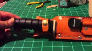I made a new knife sheath for the knife OREGONMIKE gave me