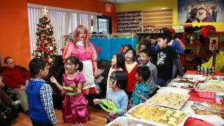 Children Played Balloon Game at Giggles Playland Inc during the First Birthday Party in Toronto