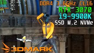 3D Mark: RTX 3070 - 9900K - 3600Mhz Ram