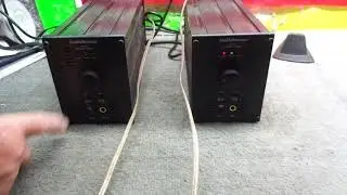DEMO OF VINTAGE PAIR AudioSource AMP 5.2 MONOBLOCK AMPLIFIERS FOR SALE