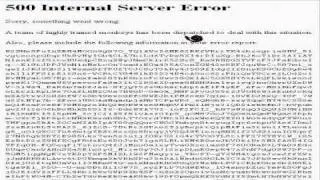 Funny Google Chrome Error