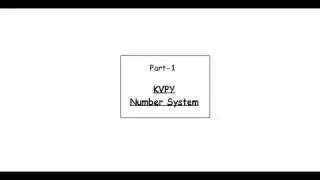 KVPY NUMBER SYSTEM PART 1(SA STREAM)