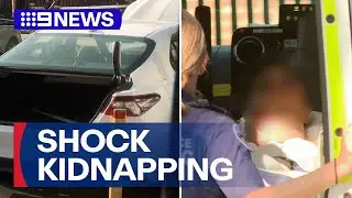Manhunt after man kidnapped, found in car boot | 9 News Australia