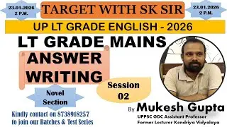 Session 2 Answer Writing by Mukesh Gupta Sir