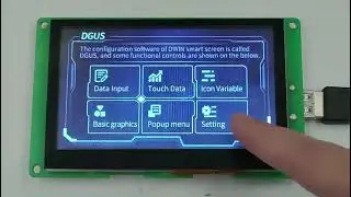 Dwin 4.3 Inch 480x272 16.7M Colors TN TFT LCD Screen Uart Display with capacitive touch panel demo