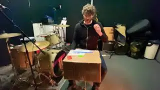 Custom Stave Walnut Snare Drum with Trick Throw Off - AVA Drums - Unboxing