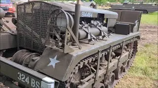 Cletrac M2 high speed tractor, close up  at the Overlord Show 2024