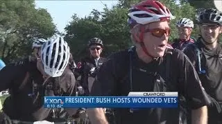 Bush holds ride for wounded veterans at his ranch