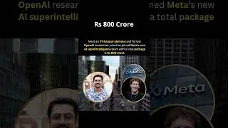 Trapit Bansal Joins Meta with ₹800 Crore Package! 💰💰🤯💼🤖 #AI #Meta #IITKanpur #technews