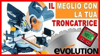 Troncatrice Evolution Rage 3 Perfetta Regolazione Angolo Taglio Obliquo Goniometro elettronico