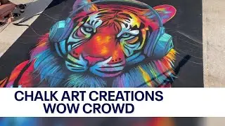 Art & Chalk Fest: West Bend community soaks in colors, creativity | FOX6 News Milwaukee