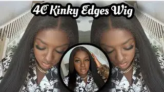 Реалистичные и натуральные 4C кудрявые яйца | Прямой парик Blowout Kinky | LuvMe Hair