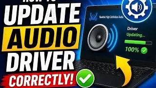 How to update the audio driver correctly for your PC or laptop.